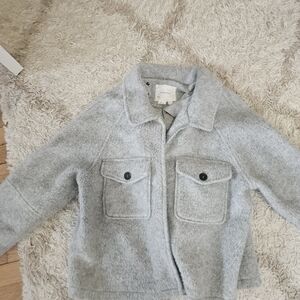 Anthropologie Gray Pea Coat